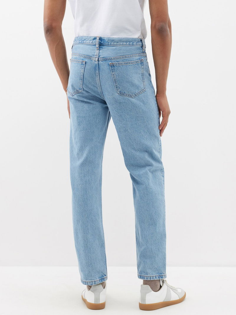 ASOS High Waisted Jeans in Blue for Men