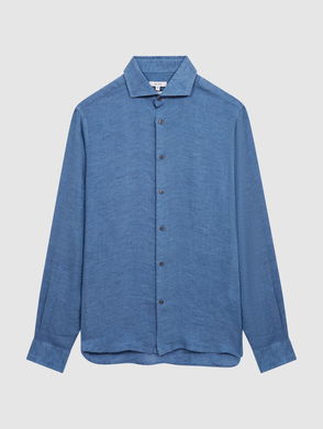 Blue Men Linen Shirt at Rs 350 in Hubli