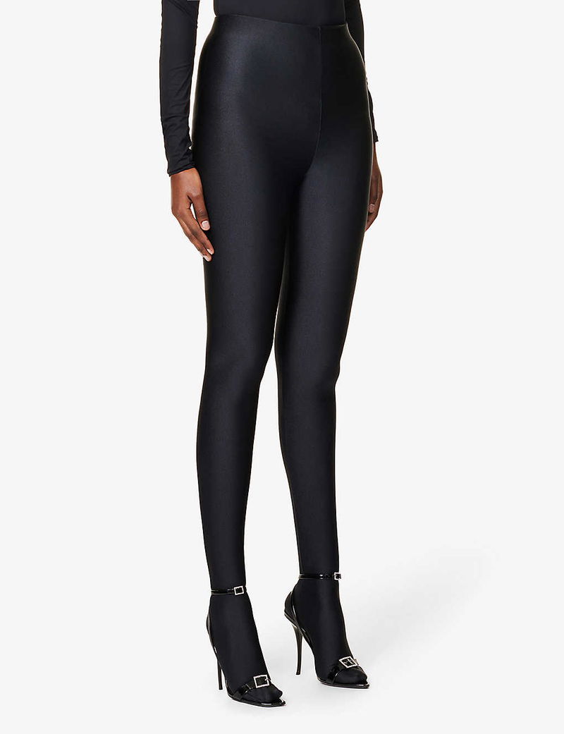 SAINT LAURENT Collant Stretch-Woven Tights endource