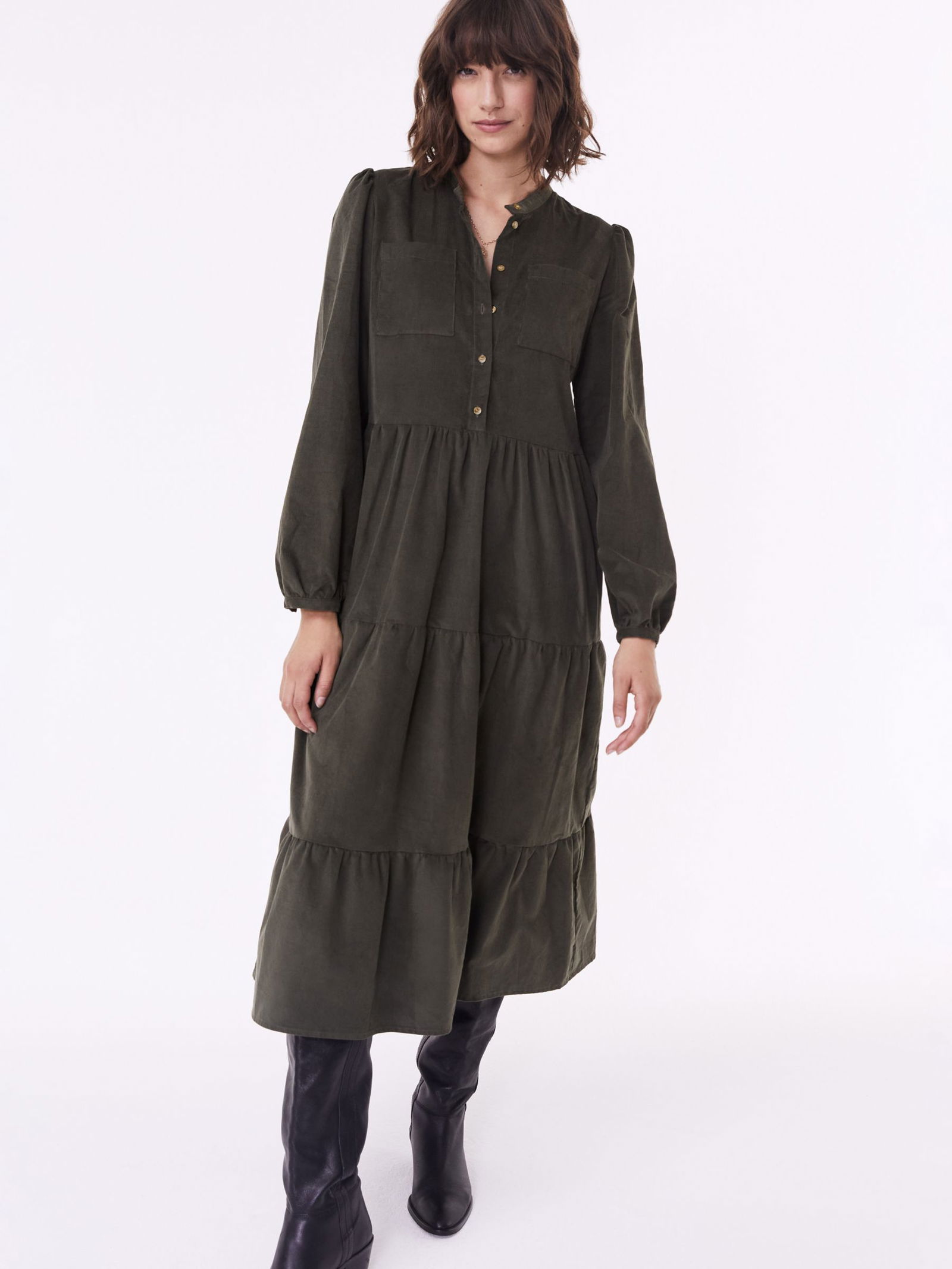 BAUKJEN Sue Organic Corduroy Midi Dress | endource