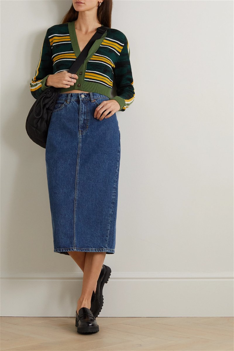 Jayde Organic Denim Midi Skirt