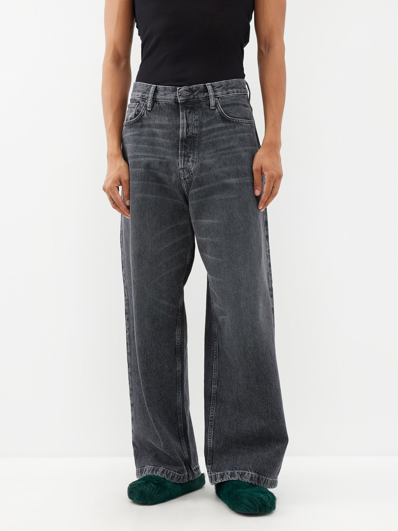 Acne Studios - Loose fit jeans - 1989 - Black｜ストレートデニム 
