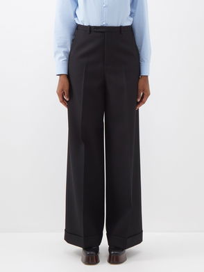 Womens Simone Rocha black Tailored Wide-Leg Trousers