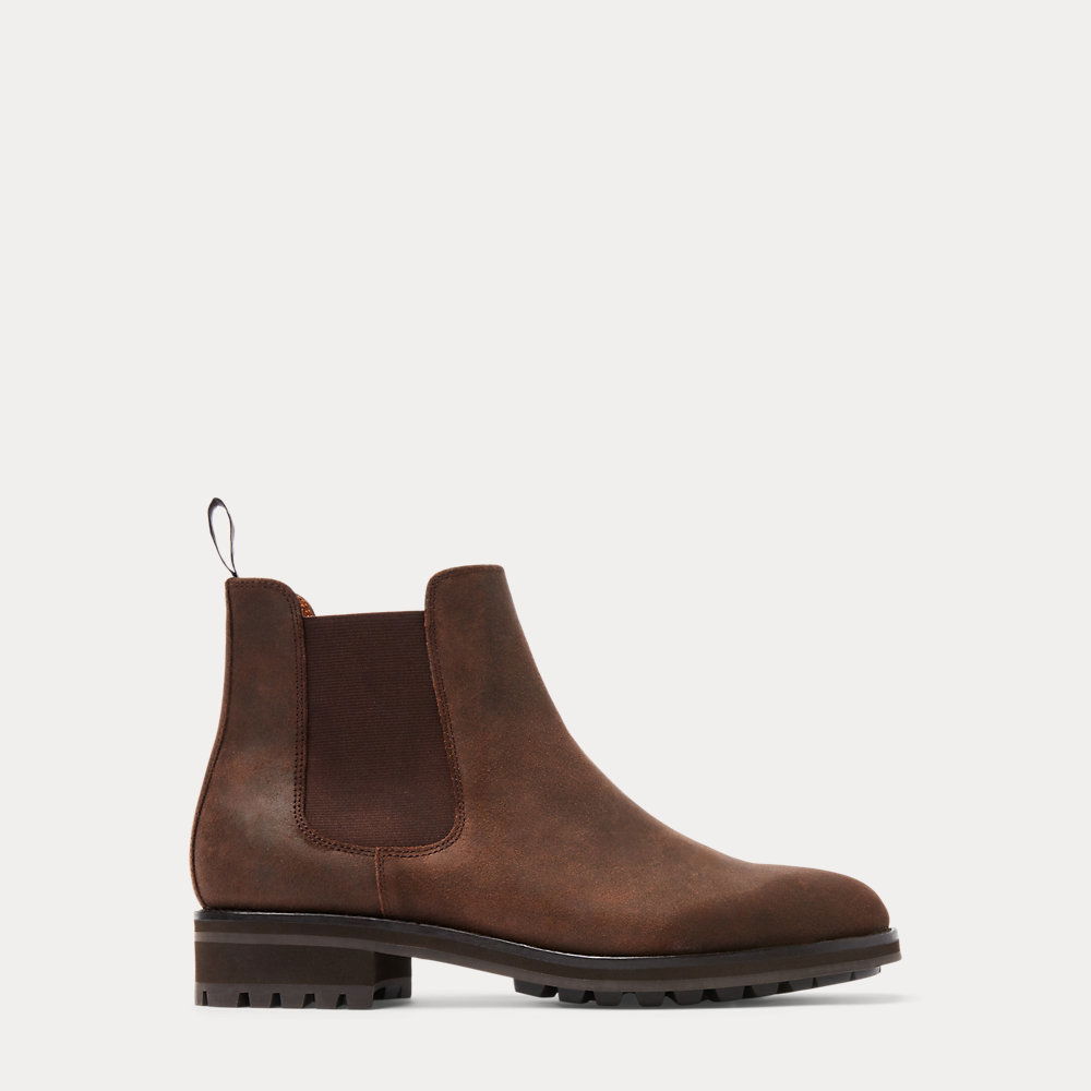 ralph lauren suede chelsea boots
