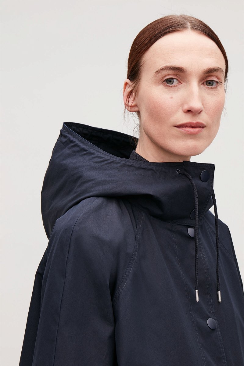 COS Layered Cotton Parka With Hood | Endource