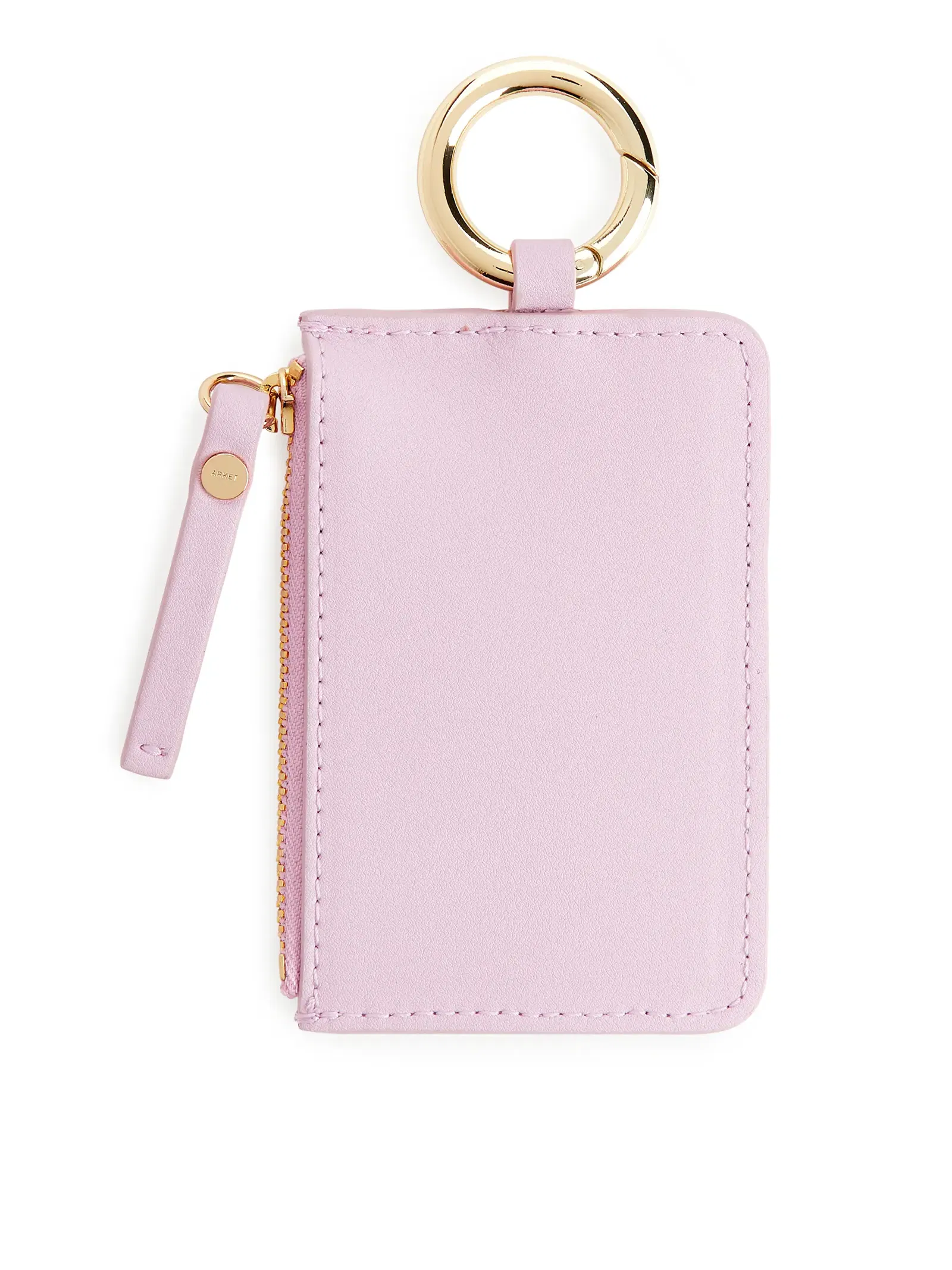 ARKET Leather Card Holder in Pink | Endource