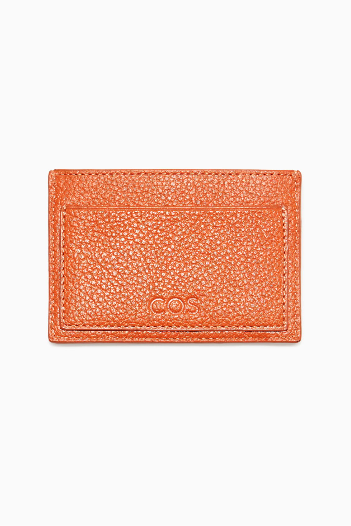 COS Leather Cardholder in ORANGE | Endource