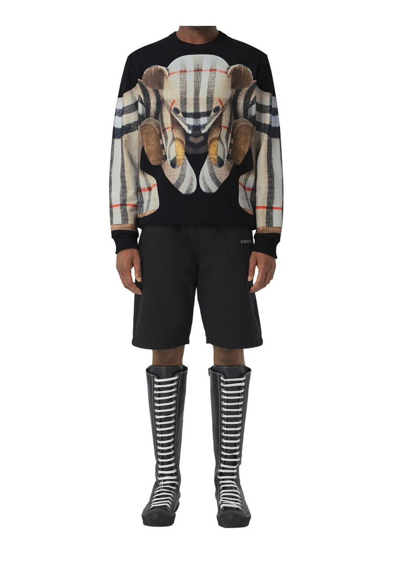 BURBERRY Thomas Bear Print Cotton Sweatshirt endource
