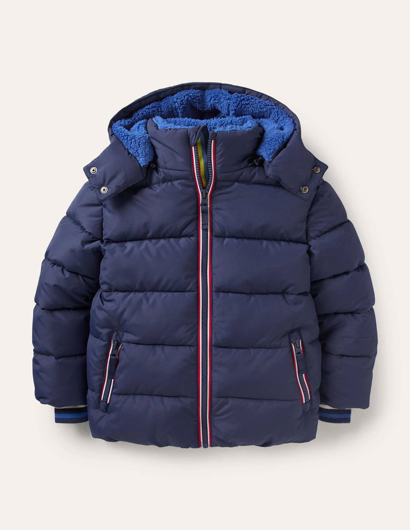 boys navy padded coat