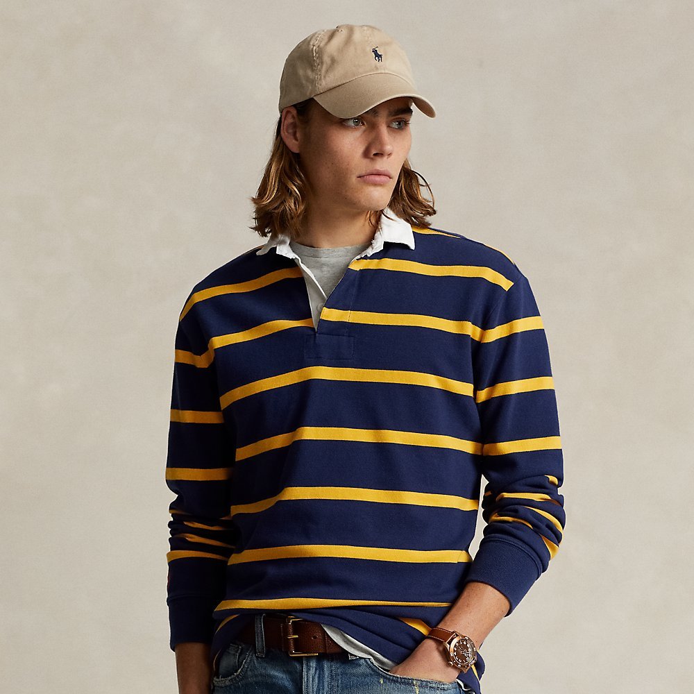 POLO RALPH LAUREN The Iconic Rugby Shirt in Blue | Endource