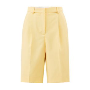 Le Kasha + Net Sustain X Lg Electronics Pleated Organic Linen Shorts -  Yellow - ShopStyle