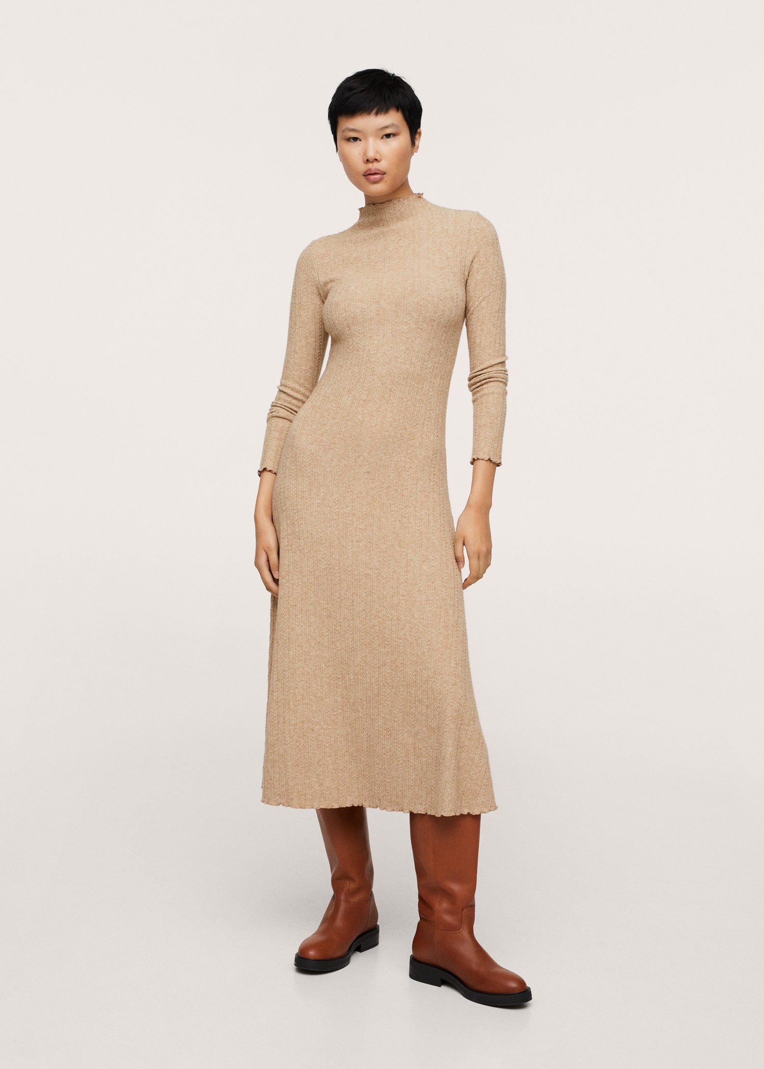 strapless open back dress Neutral Batwing Asymmetric Knit Maxi Dress  Mint Velvet
