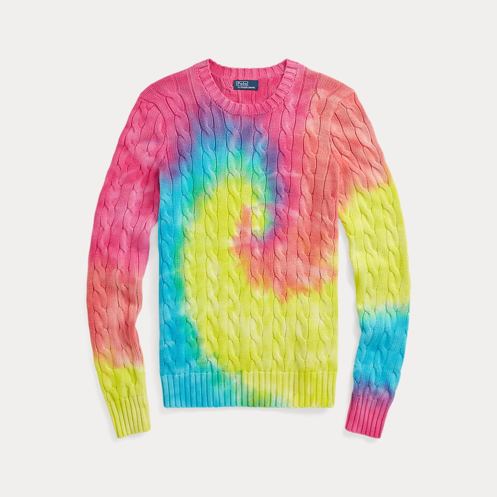 POLO RALPH LAUREN Tie-Dye Cable Jumper endource