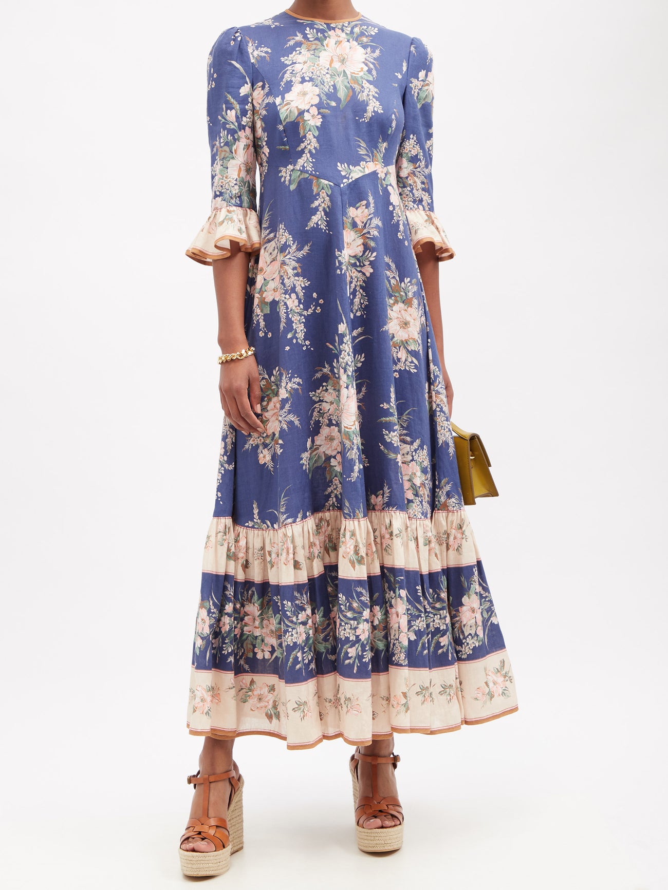 zimmermann moonshine linen dress ZIMMERMANN Moonshine Floral-Print Voile Mini Dress