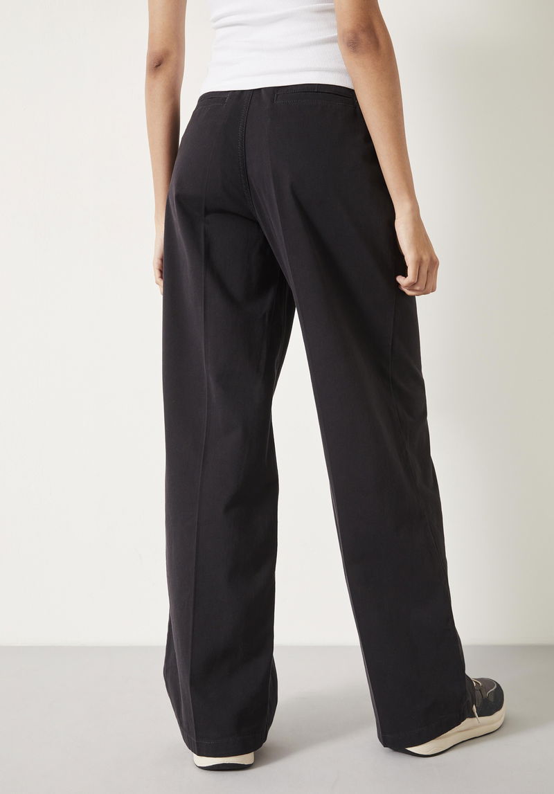 Camille Flat Front Cotton Trousers