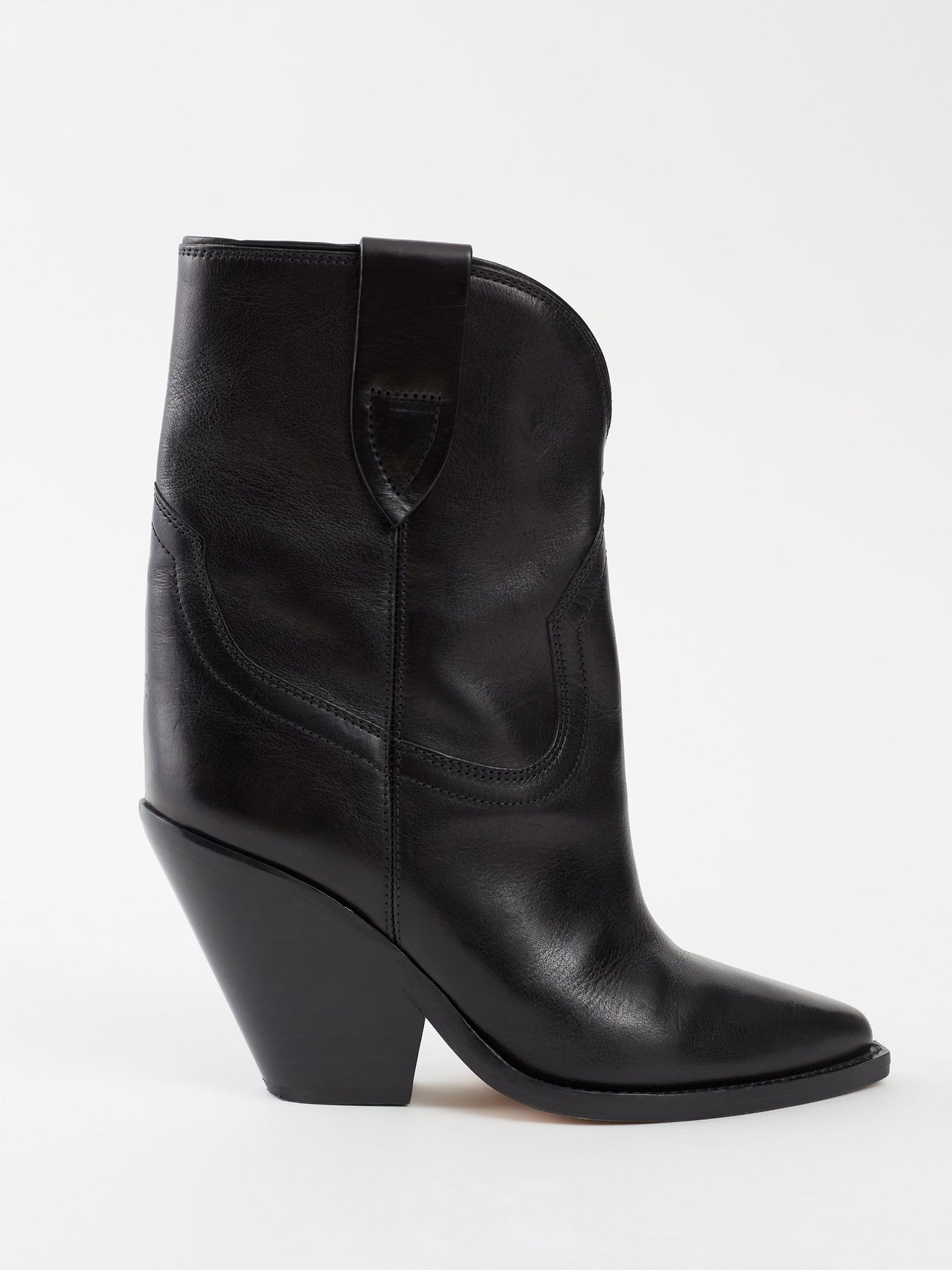 ISABEL MARANT Leyane Leather Cowboy Boots | Endource