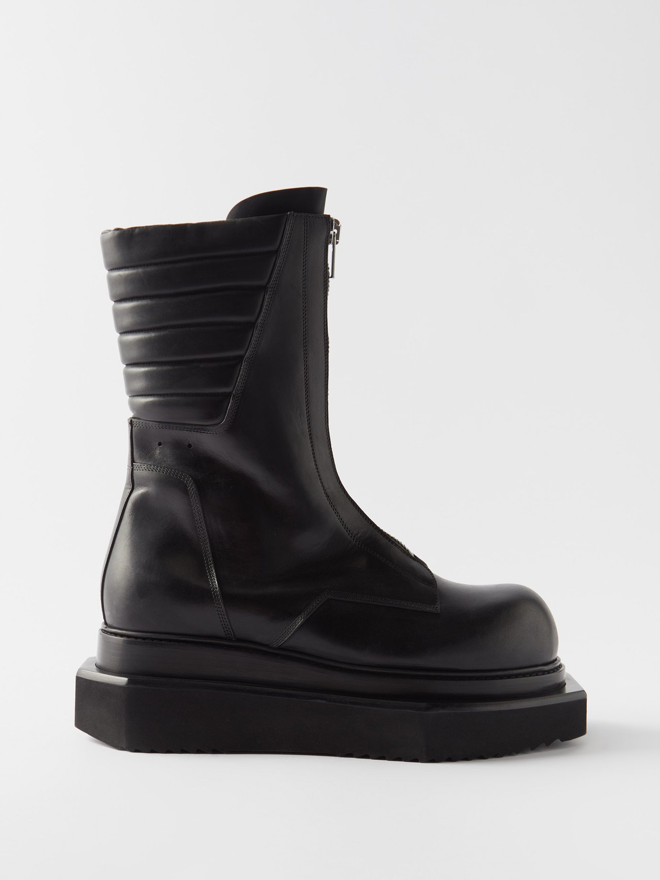 RICK OWENS Cyclops Leather Boots | endource