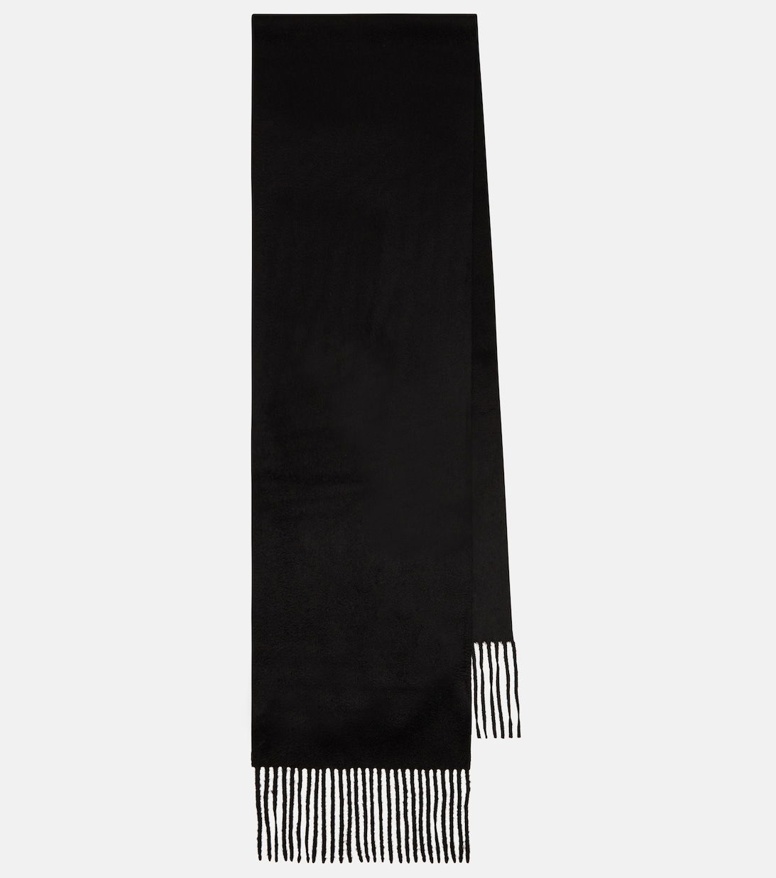 Monroe Raw Edged Cashmere Scarf Midnight main image 1