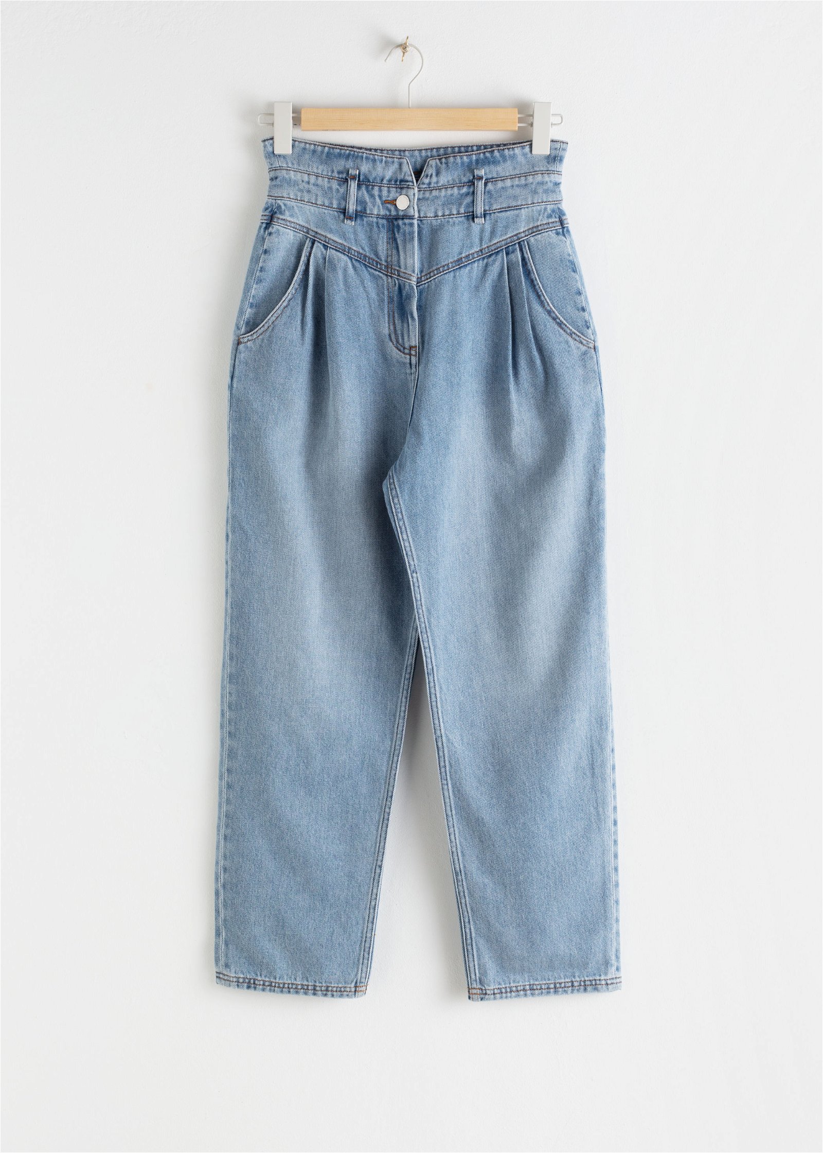 amp; Other Stories + Belted Paperbag Waist Jeans