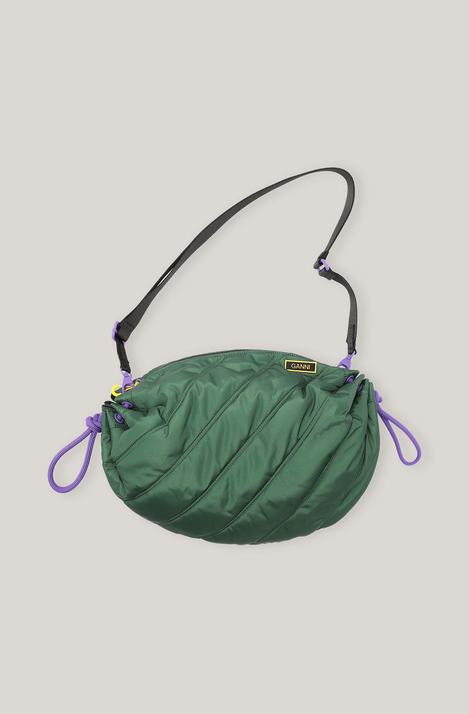 GANNI Quilted Recycled Tech Duffle Bag | endource