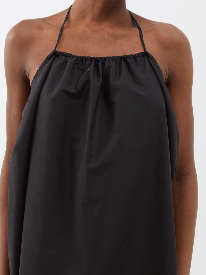 DEIJI STUDIOS The Halter Organic-Cotton Mini Dress | endource