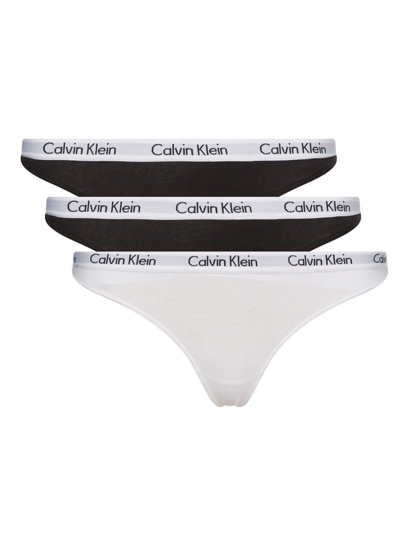 CALVIN KLEIN Carousel Thong, Pack Of 3 in Black/Rouge/Fuchsia