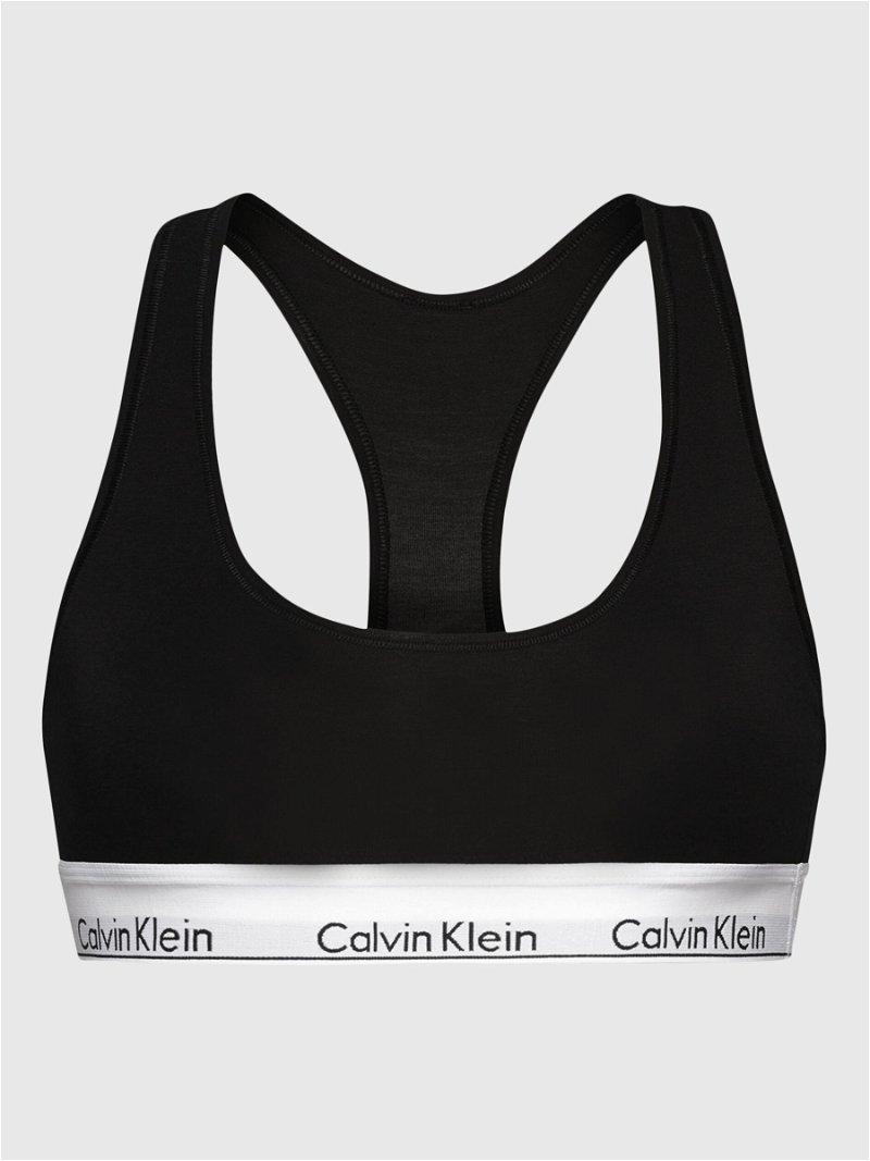 Calvin Klein Modern Cotton Triangle Bra, Black at John Lewis