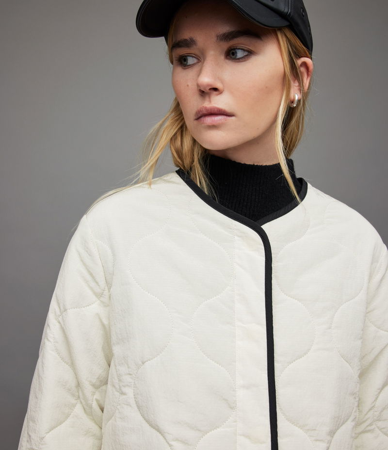 ALLSAINTS Phyllis Reversible Liner Jacket in Black/White Endource