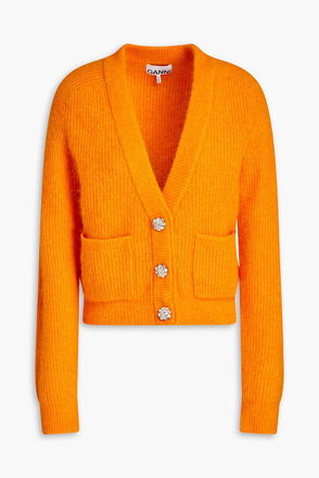 Cardigan Ganni - Cardigan con bottoni gioiello - K1739801