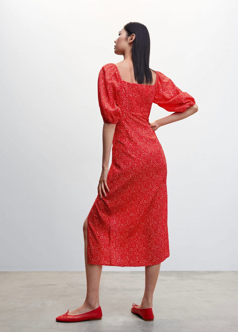 open lace back dress Scarlet Cherry Maxi Dress