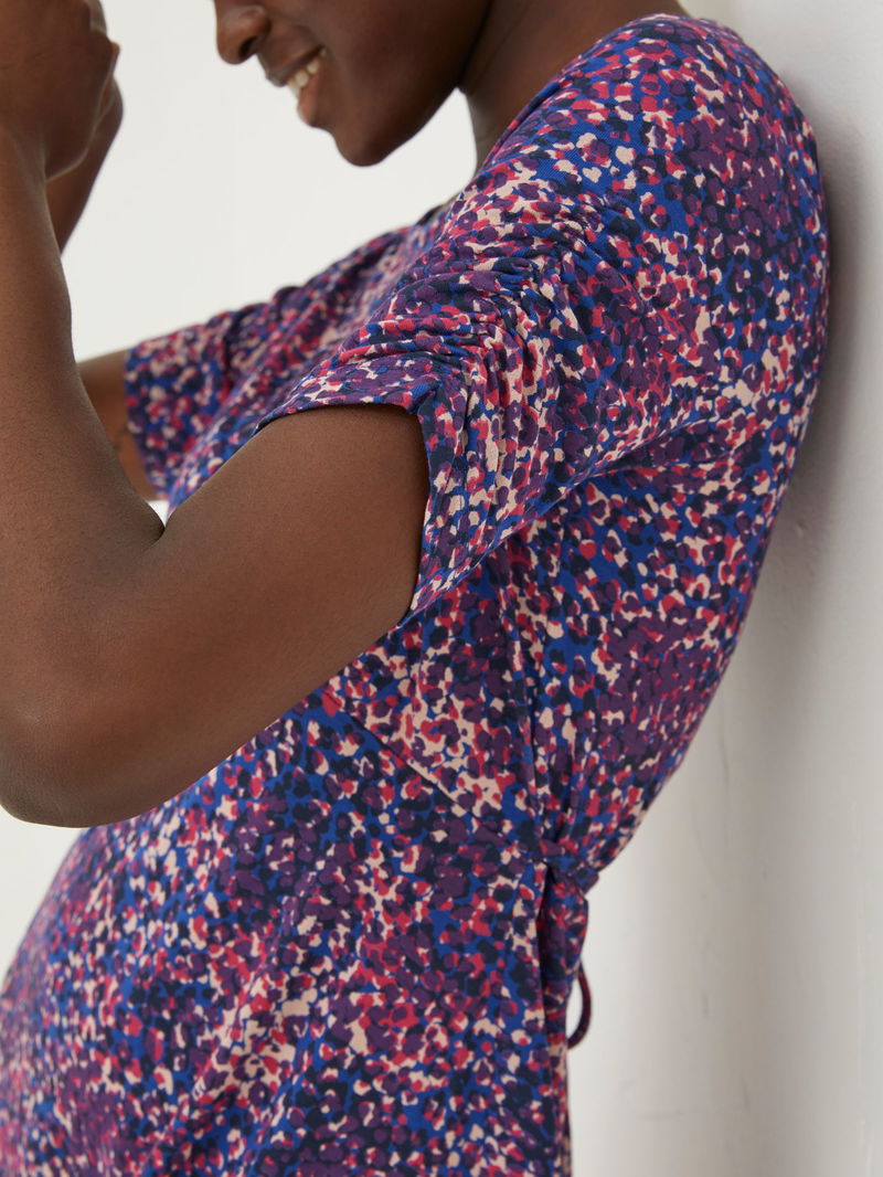 FATFACE Delilah Layered Spot Jersey Dress | endource