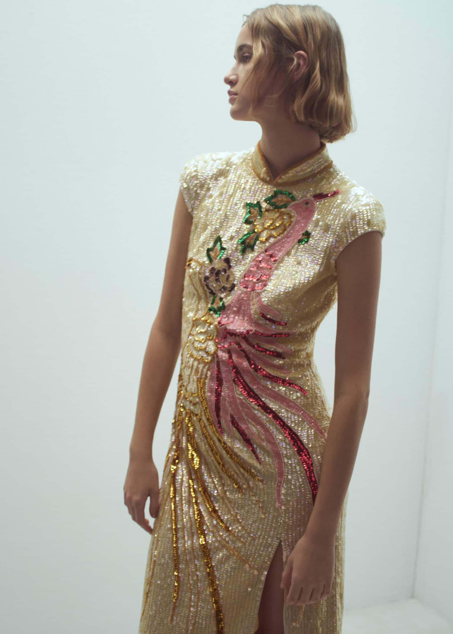 mango sequin dress with open back - Teen catching dress that effortlessly combines glamour and comfort. Violeta by Mango 2019 Party