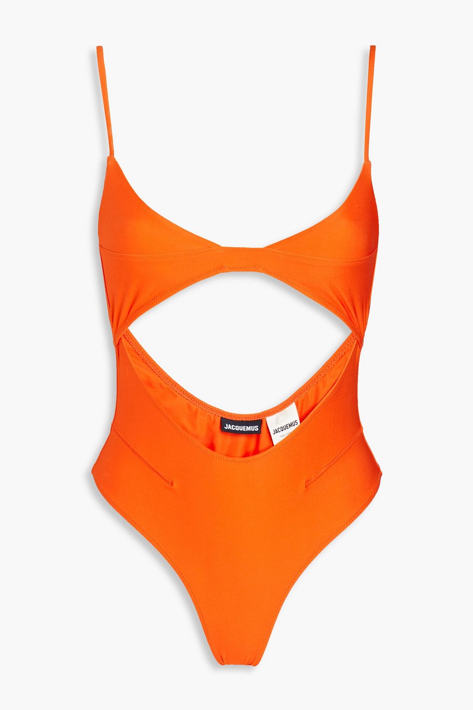 JACQUEMUS Aranja Cutout Swimsuit in Orange | Endource