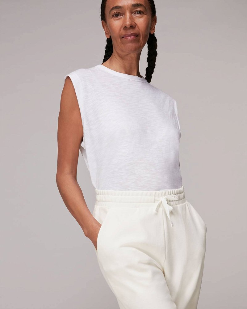 Ivory Cropped Jogger, WHISTLES