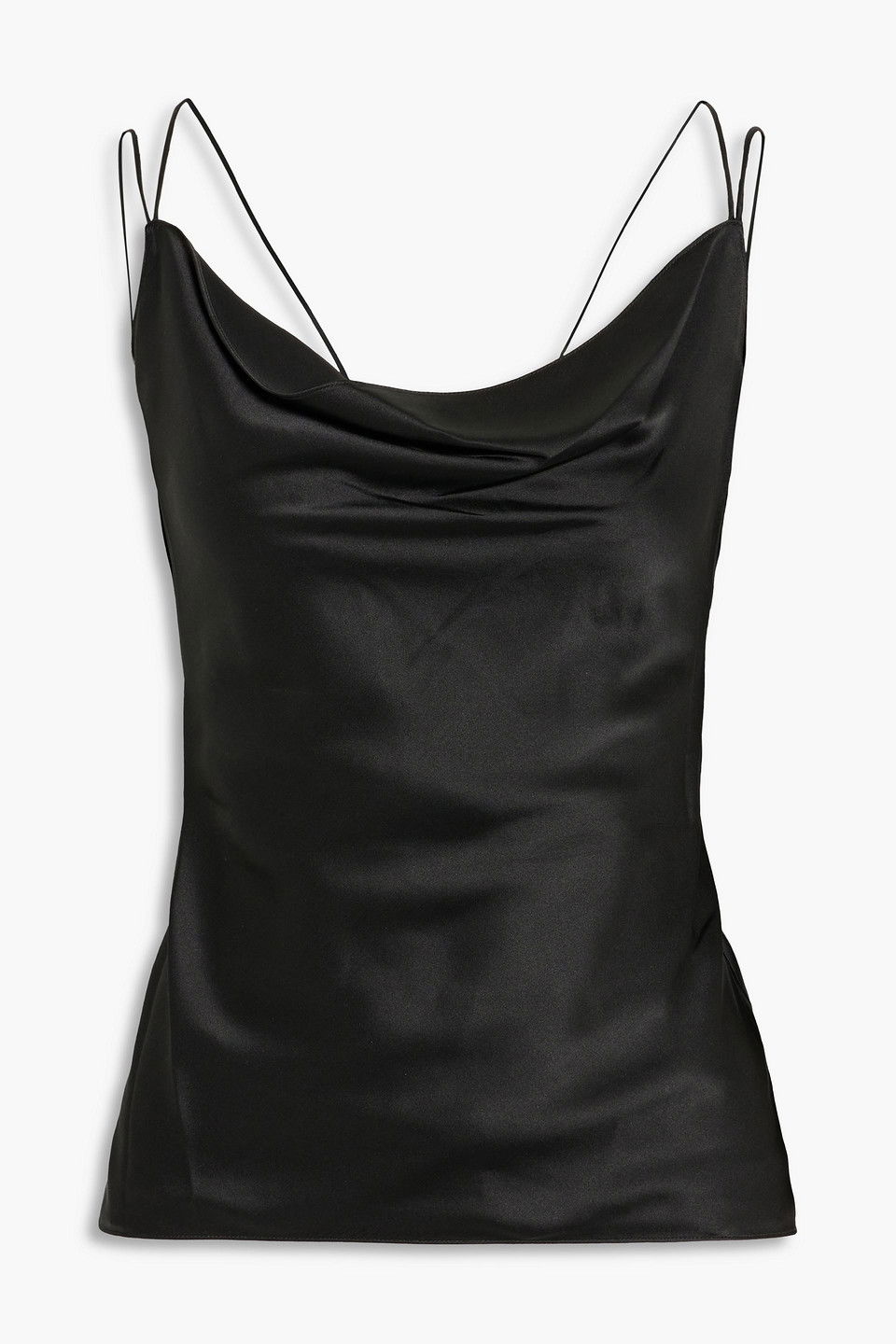 SATIN CAMISOLE IN BLACK