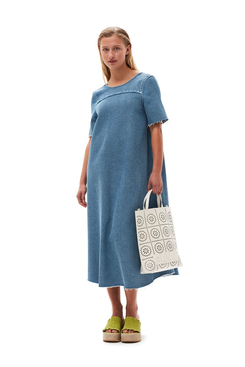 ganni a line dress Ganni Black Cotton A-line Dress