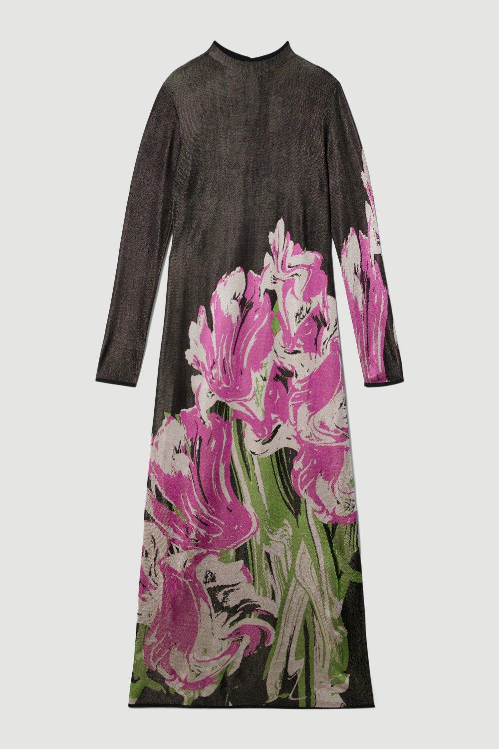 KAREN MILLEN Plus Size Optical Jacquard Dress Endource