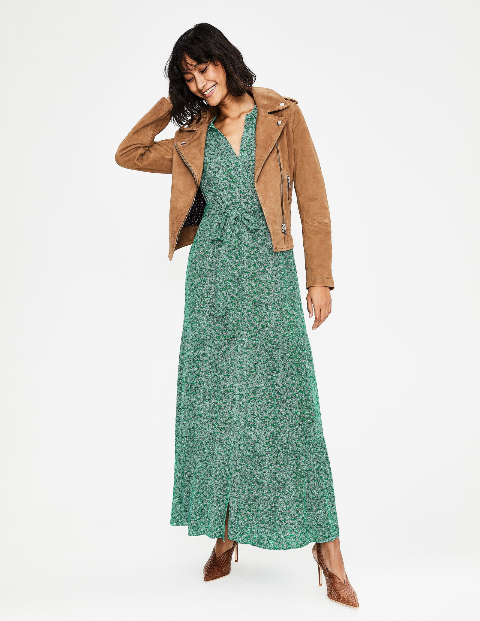 chinese dress ladies Mae Occasion Maxi Shirt Dress-Multi, Cosmic Savanna