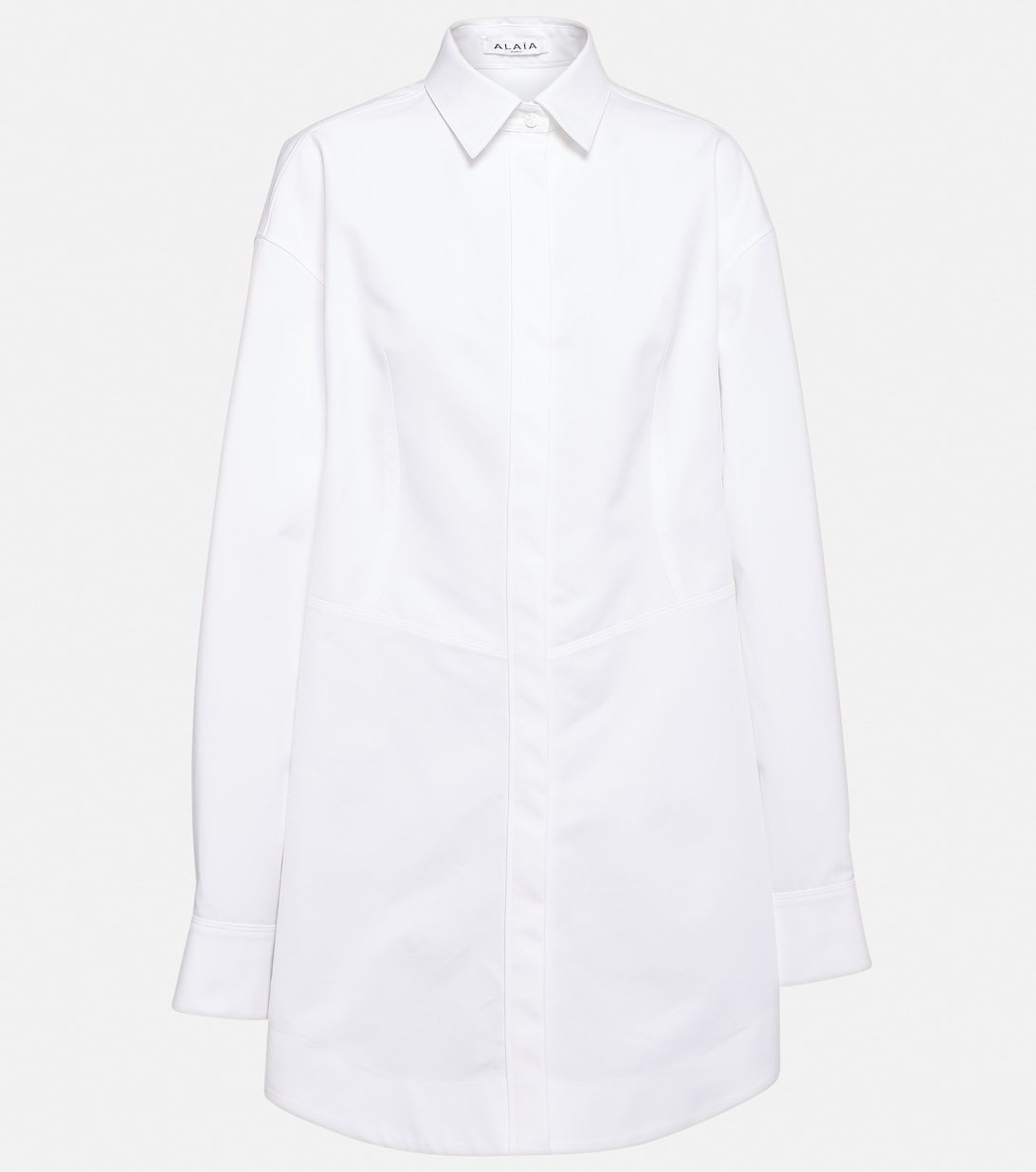 Alaia Ladies White Japanese Poplin Corset Shirt, Brand Size 36 (US