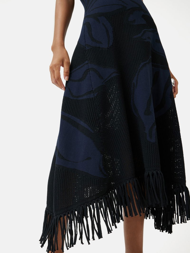 maxi knit dress black Surf Gypsy Crinkle Knit Halter Maxi Dress main image 1