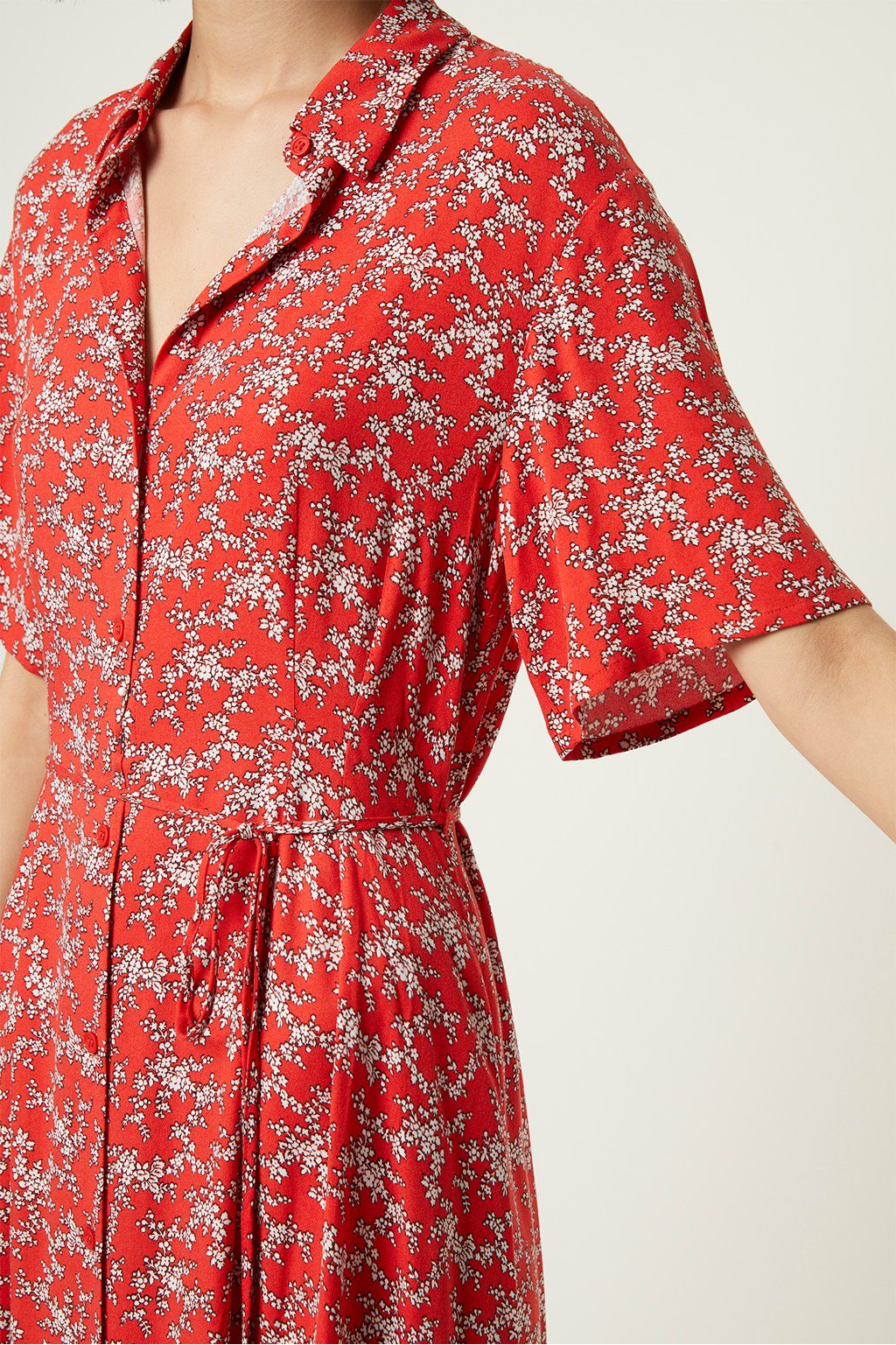 french connection floral shirt dress French Connection Women's Long Shirt Dress Multi XS:- Multi, Xs