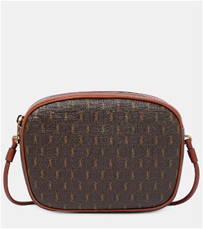 Saint Laurent Le Monogramme Crossbody Pouch Monogram All Over Coated Canvas  and Leather Small Brown 1467871