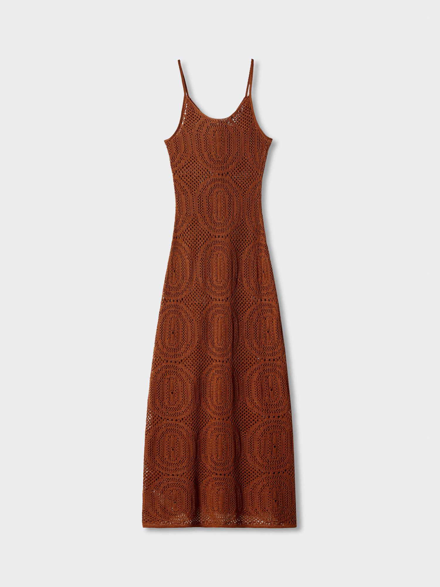 MANGO Dama Crochet Maxi Dress | endource