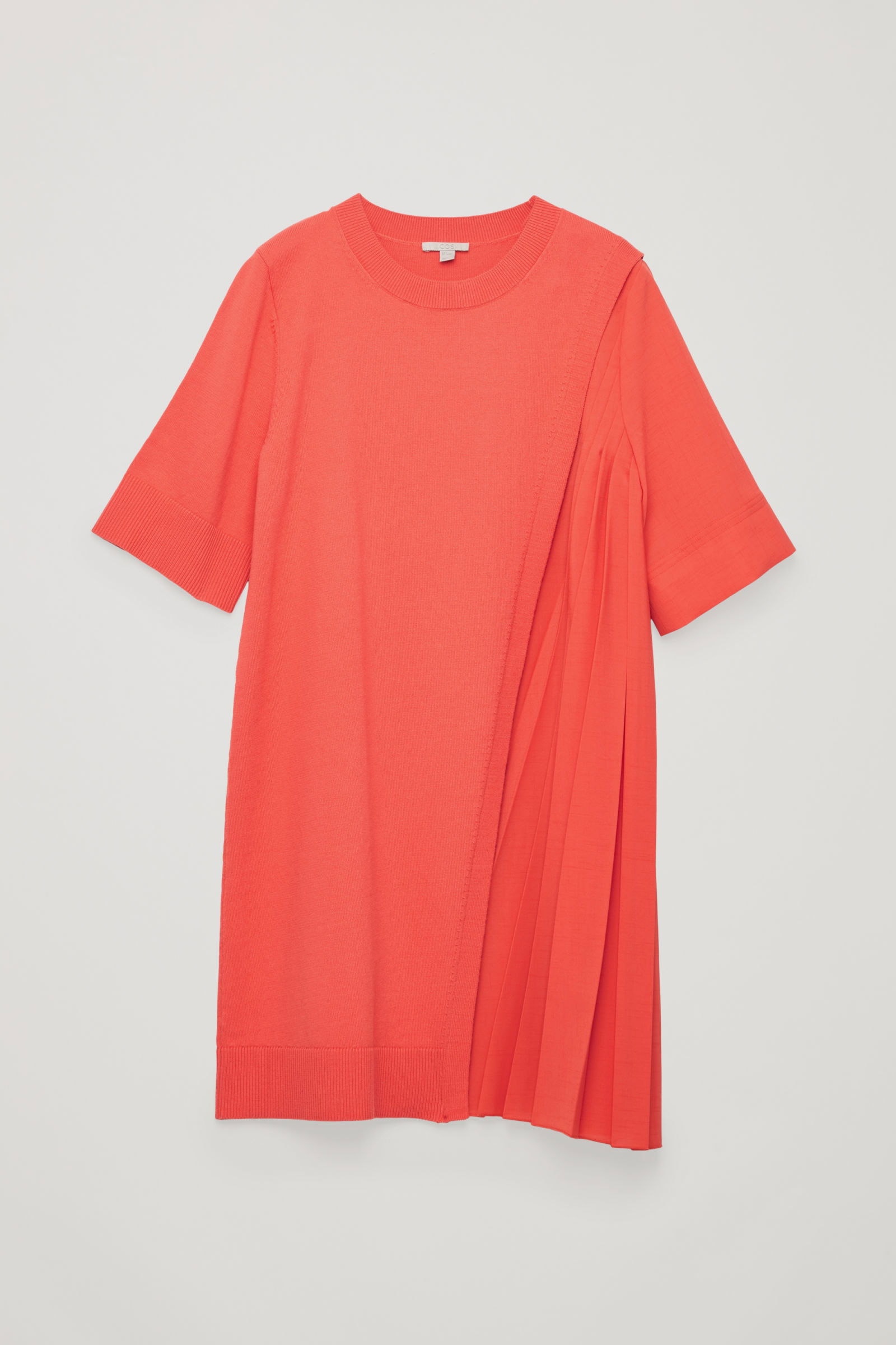 COS Pleated-Panelled Knit Dress | endource