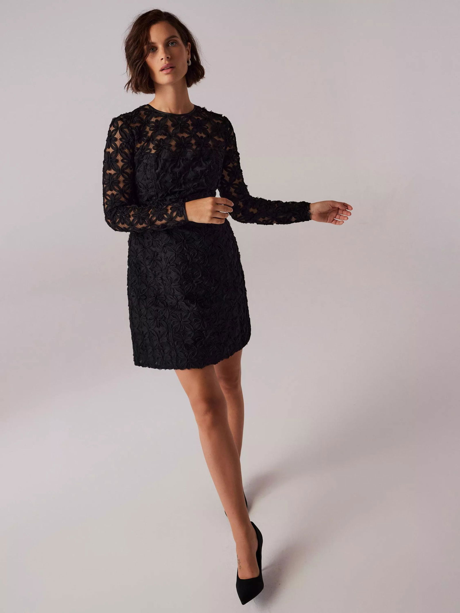 MINT VELVET Lace Mini Dress | endource