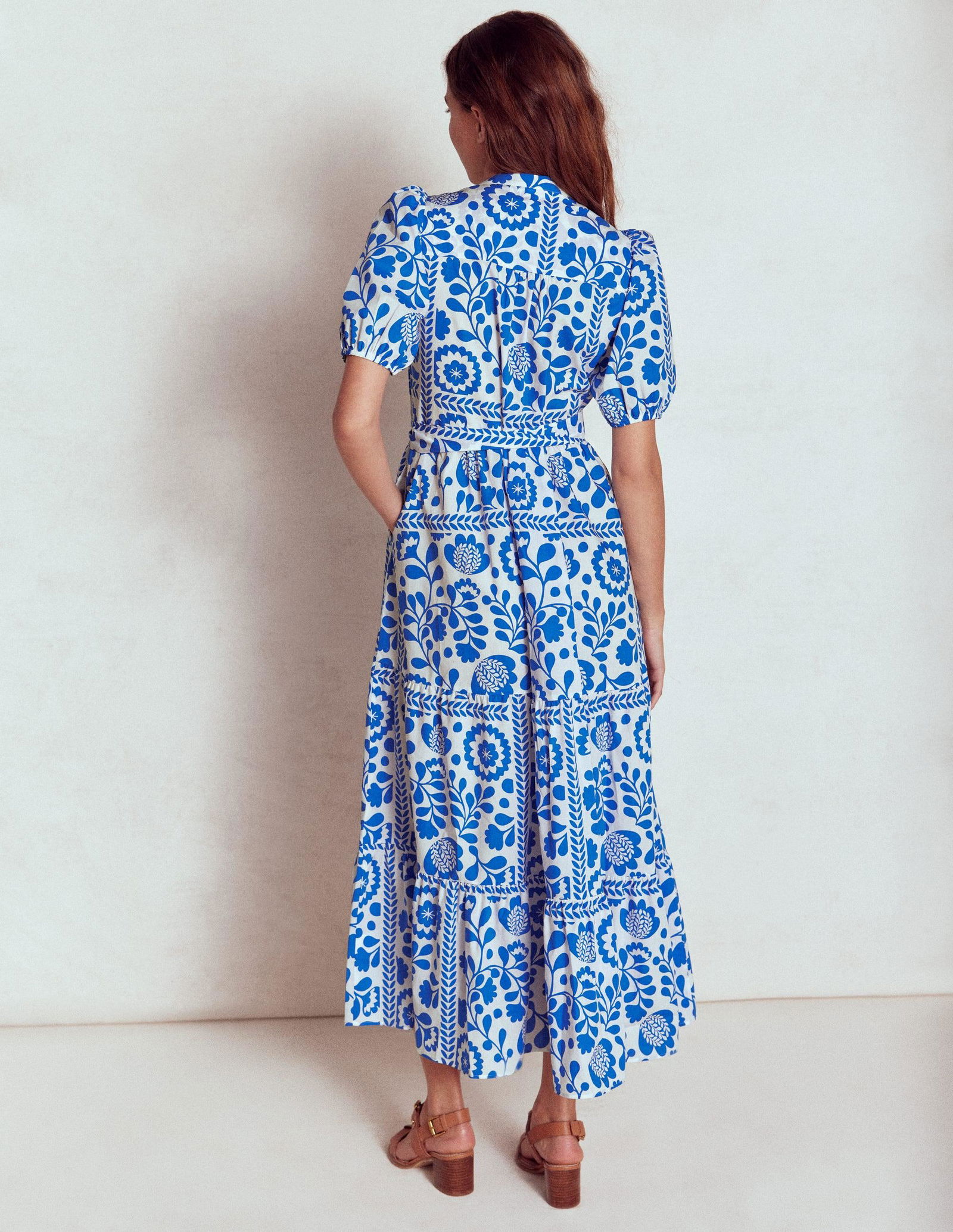 christabel tiered maxi dress blue floral Provence Bloom Tiered Maxi Dress Floral Blue