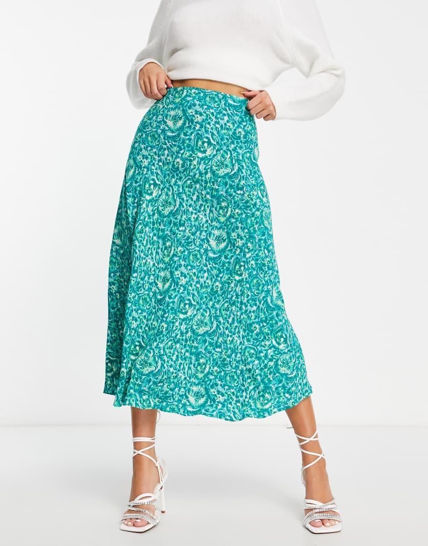 Long Bias Cut Skirt Pressed Coral main image 1