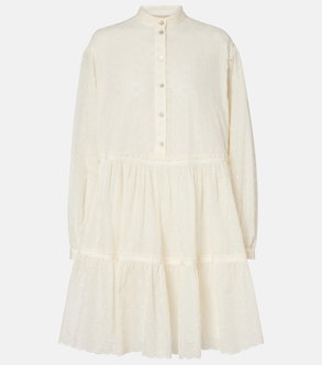 Off-white embroidered tiered dress