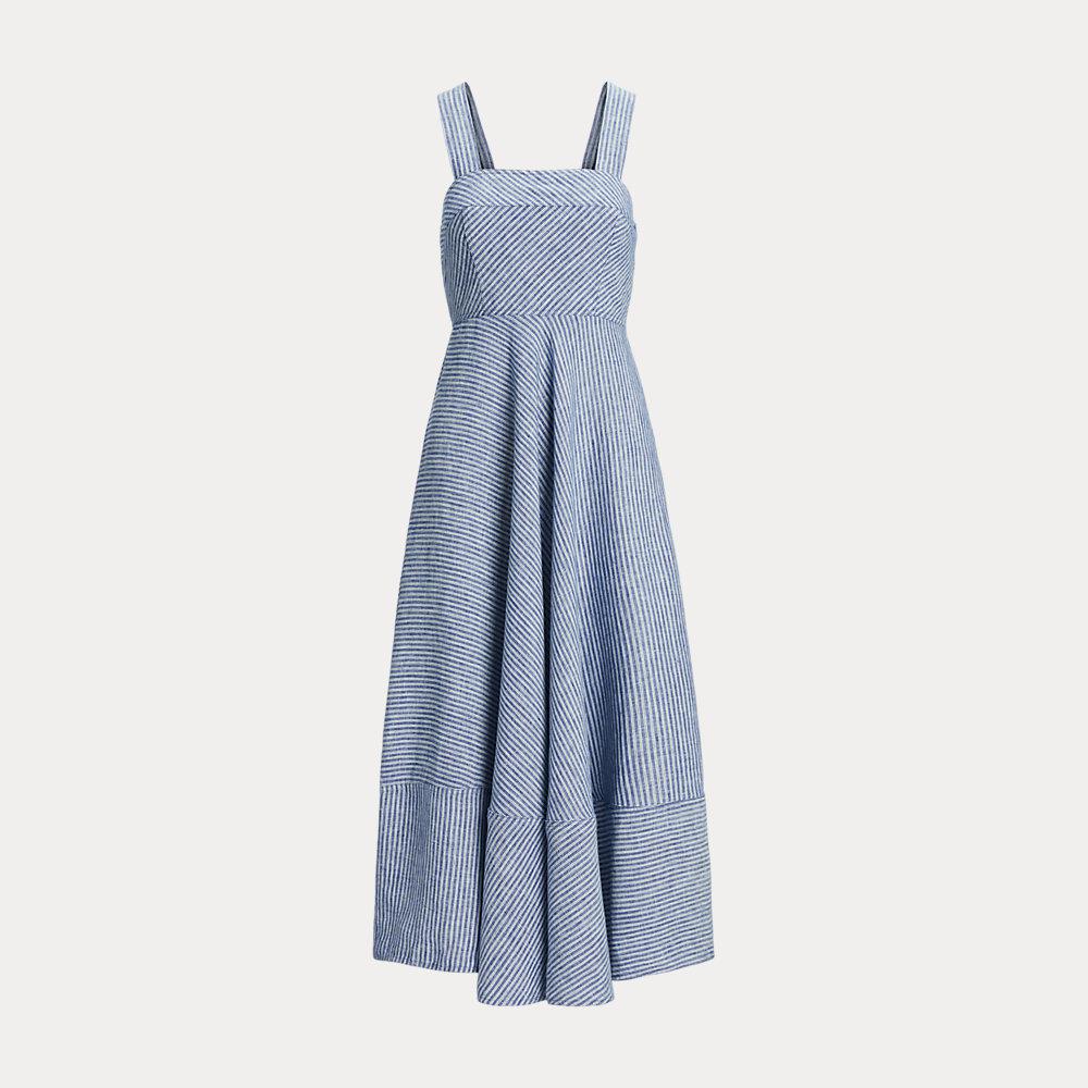 Robe Sans Manches Allen Allen - 100% Lin Bleu Foncé, Taille XL - Neuve Sans étiquettes (NWOT)