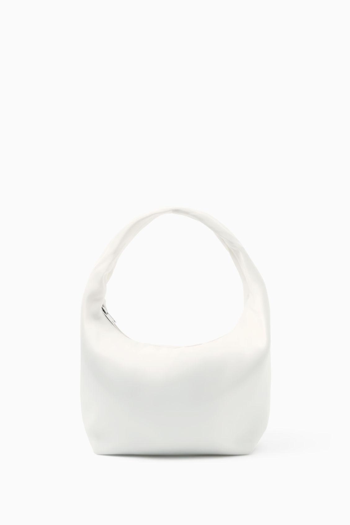 COS Mini Sling High-Shine Shoulder Bag in WHITE | Endource